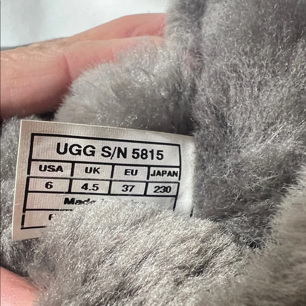 UGG Charcoal Suede Boots NEW - Picture 5 of 5